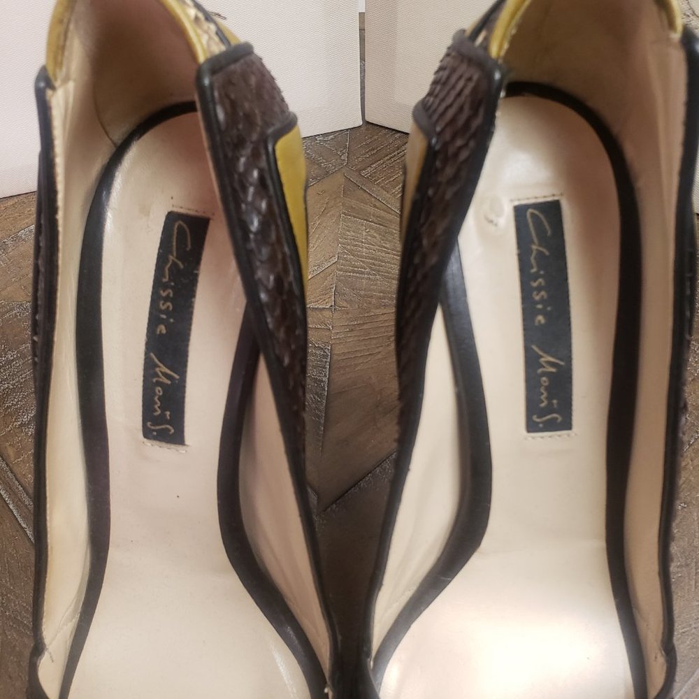 Chrissie Morris Python Leather Pumps - image 5